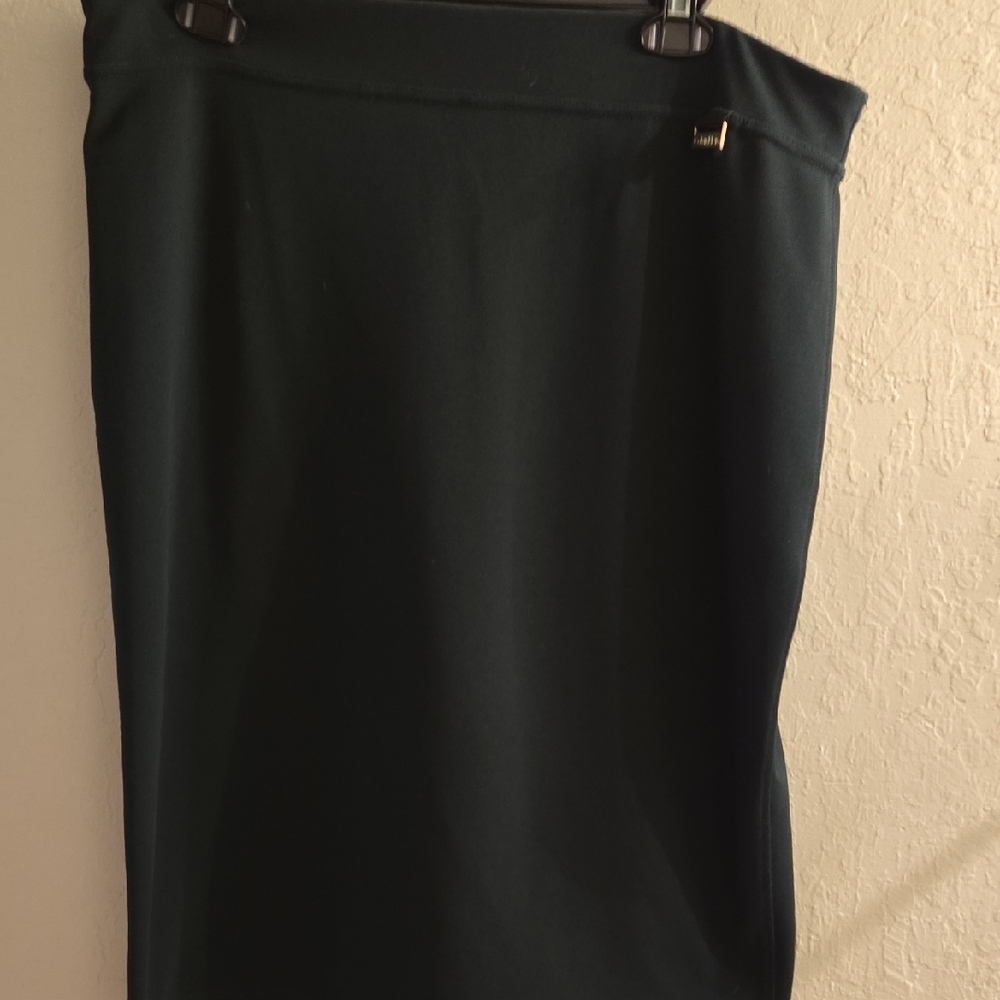 Calvin Klein Collection Dark Green Pencil Skirt